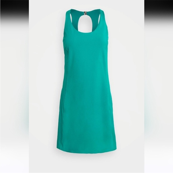 ATHLETA ultimate ease Green Sleeveless Halter Mini Dress - Picture 6 of 10